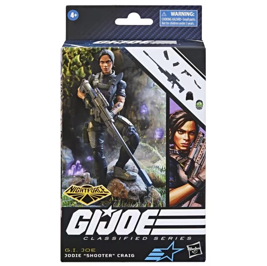 Original Hasbro G.I. Joe Classified Series 90 Nightforce Jodie Shooter Craig Anime Figures Toys Models Collection