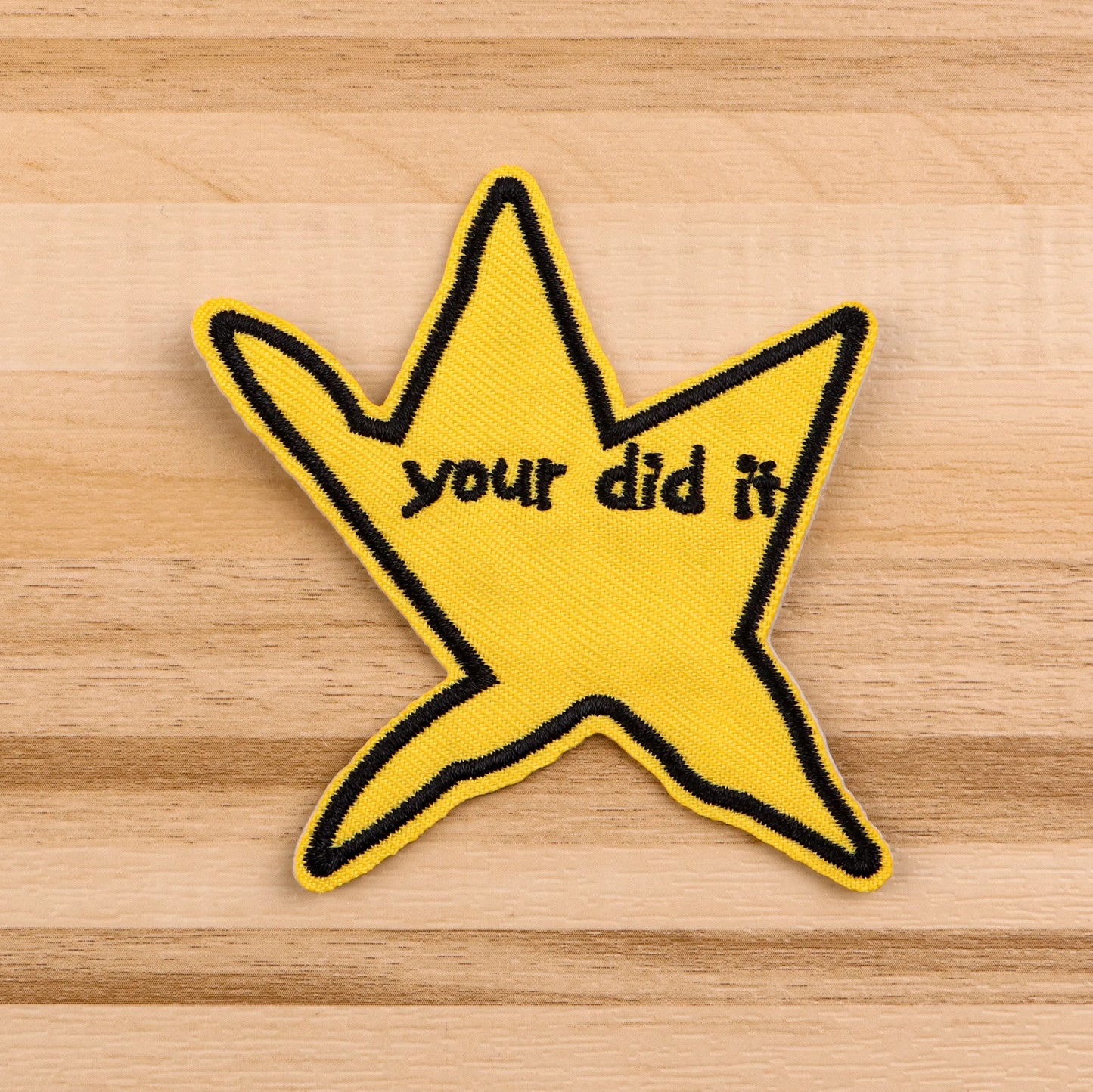 your did it Embroidery Patch Star Quotes Iron On Patches For Clothing Thermoadhesive Patches On Clothes DIY Sew Badges
