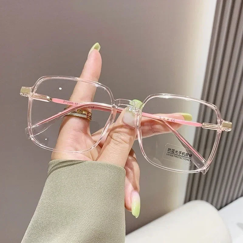 Square Anti-Radiation UV400 Replaceable Lenses Computer Glasses for Women and Men