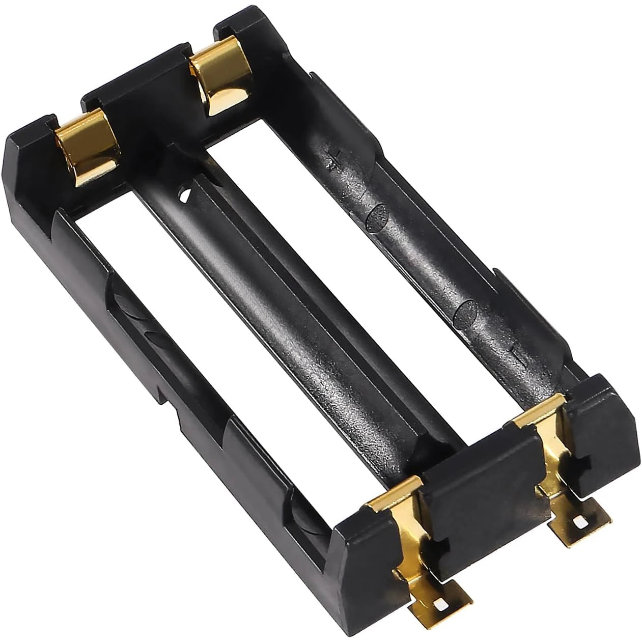 6PCS 18650 Battery Holders 2 Slots 18650 Battery Clip Holder Box Case for 18650 Battery Copper Contacts Battery Storage Case