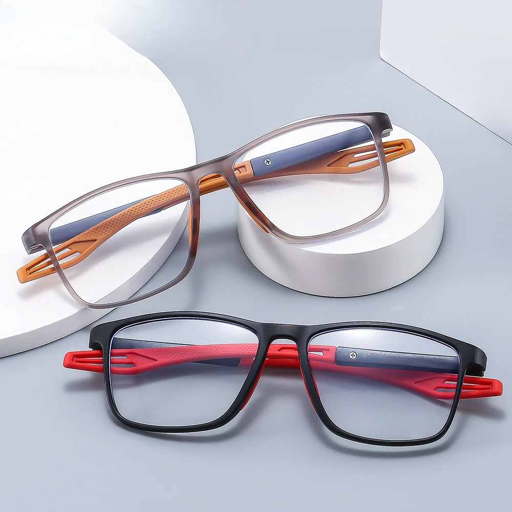 8-pay Value Pack of Reading Glasses Fashionable Two-tone Glasses for Men and Women Magnifying Glasses