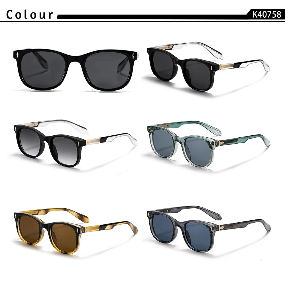 CATERSIDE Men's Optical Sunglasses High-Quality Square Lenses Prescription Glasses Women's Outdoor Retro Myopia Eyeglass UV400