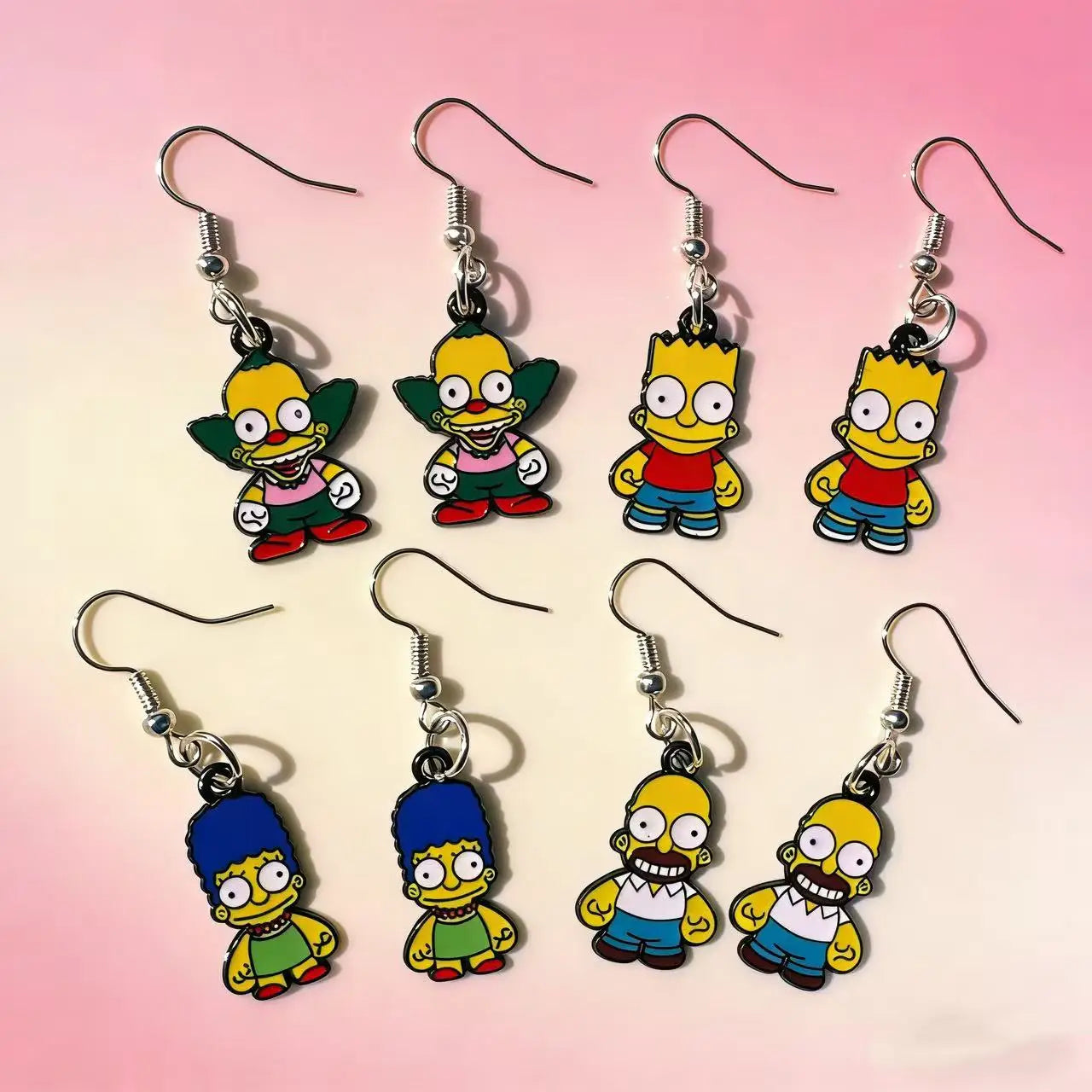 4/3/7 Pairs NEW Cute  alloy Cartoon Earrings Set for Women Girls Ear Piercing Fashion Party Jewelry Gift