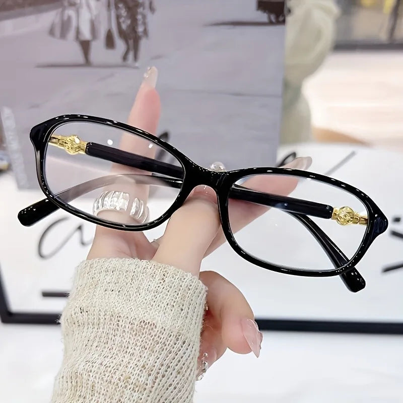 Elegant Anti-Blue Light Reading Glasses Stylish Rectangular Frame High-Definition Lenses Comfortable Portable