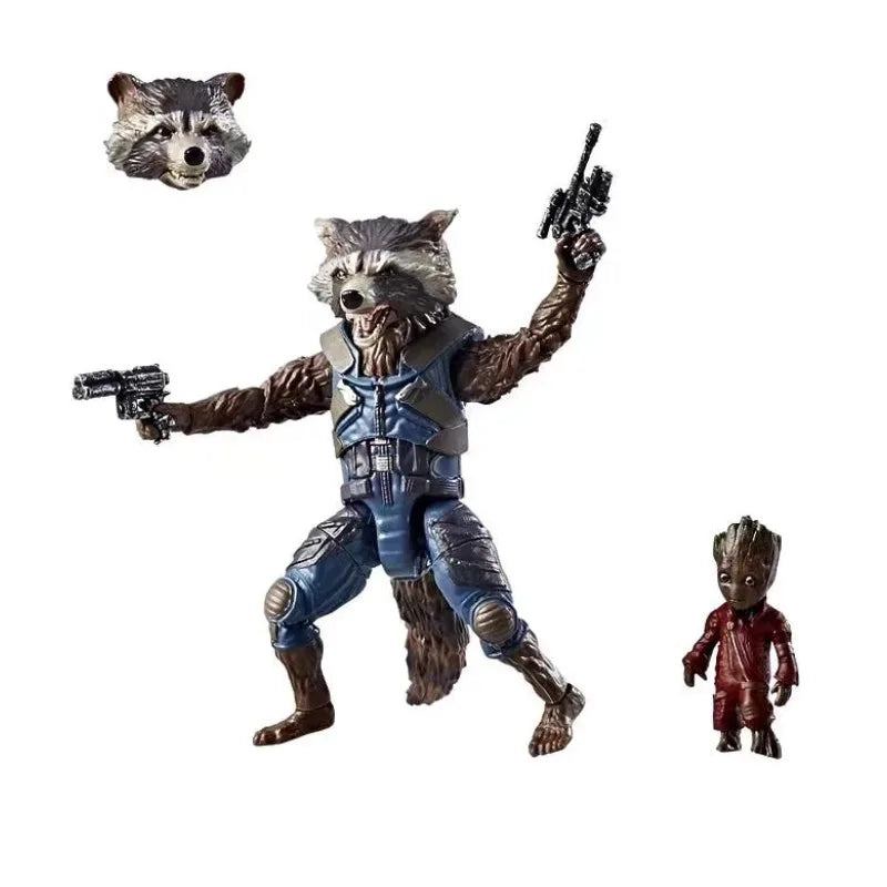 Original Hasbro Marvel Legends Series ROCKET RACCOON & GROOT Action Toy Figure Collection Model