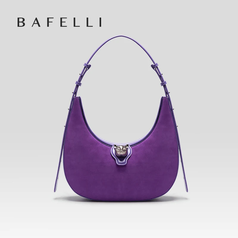 BAFELLI NEW WOMEN HANDBAG CAT SERIES LEATHER LUXURY BAG FASHION RETRO SHOULDER