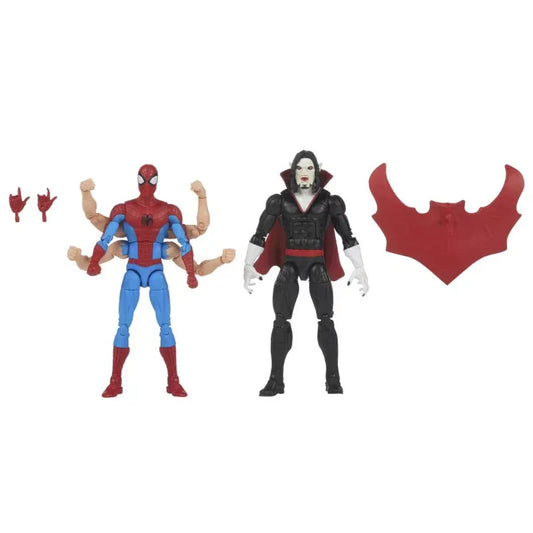 Original Hasbro Marvel Legends Series SpiderMan Vs Morbius Action Figures Toys Model