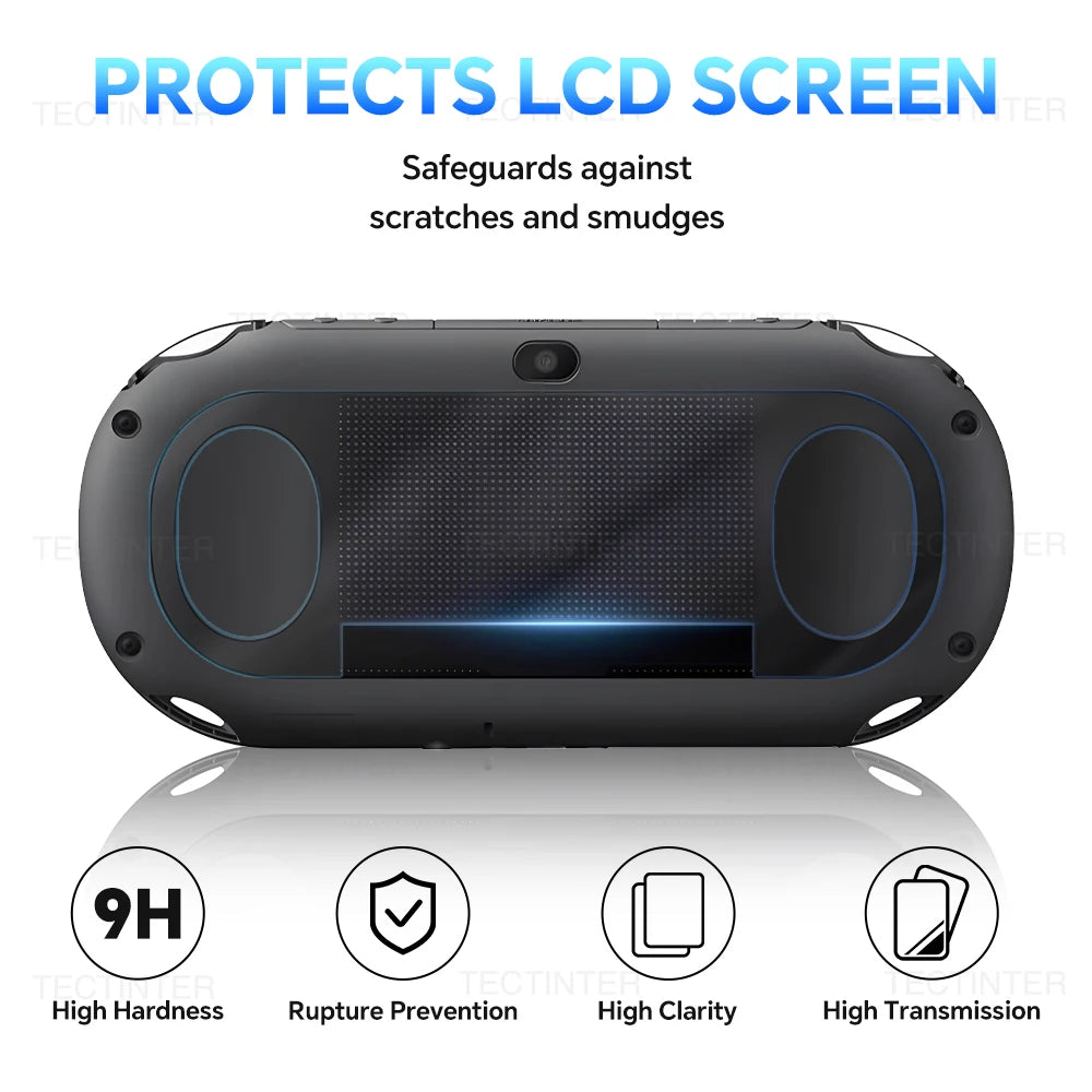 Screen Protector Sony PS Vita 1000/2000, Front Tempered Glass + Back Clear Film