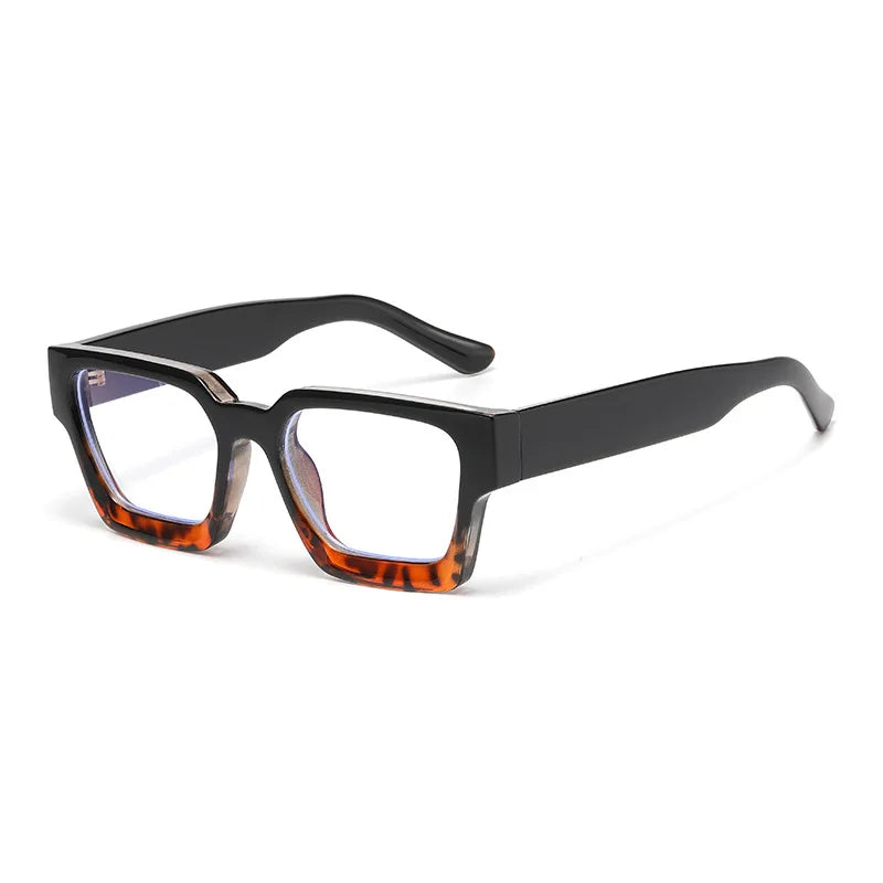 JNPCXI New Color Ins Popular Women Square Sunglasses Retro Men Tinted Leg Shades UV400