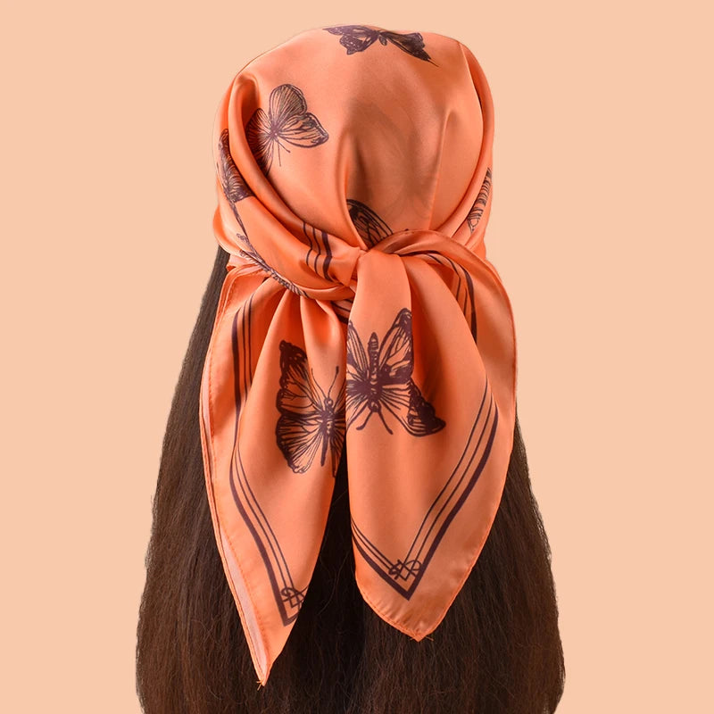 1PC 27.56x27.56inch Polka Dot Print Fashion Bandana Bohemian Style Women's Headscarf Hairband Headband Perfect for Enhancing
