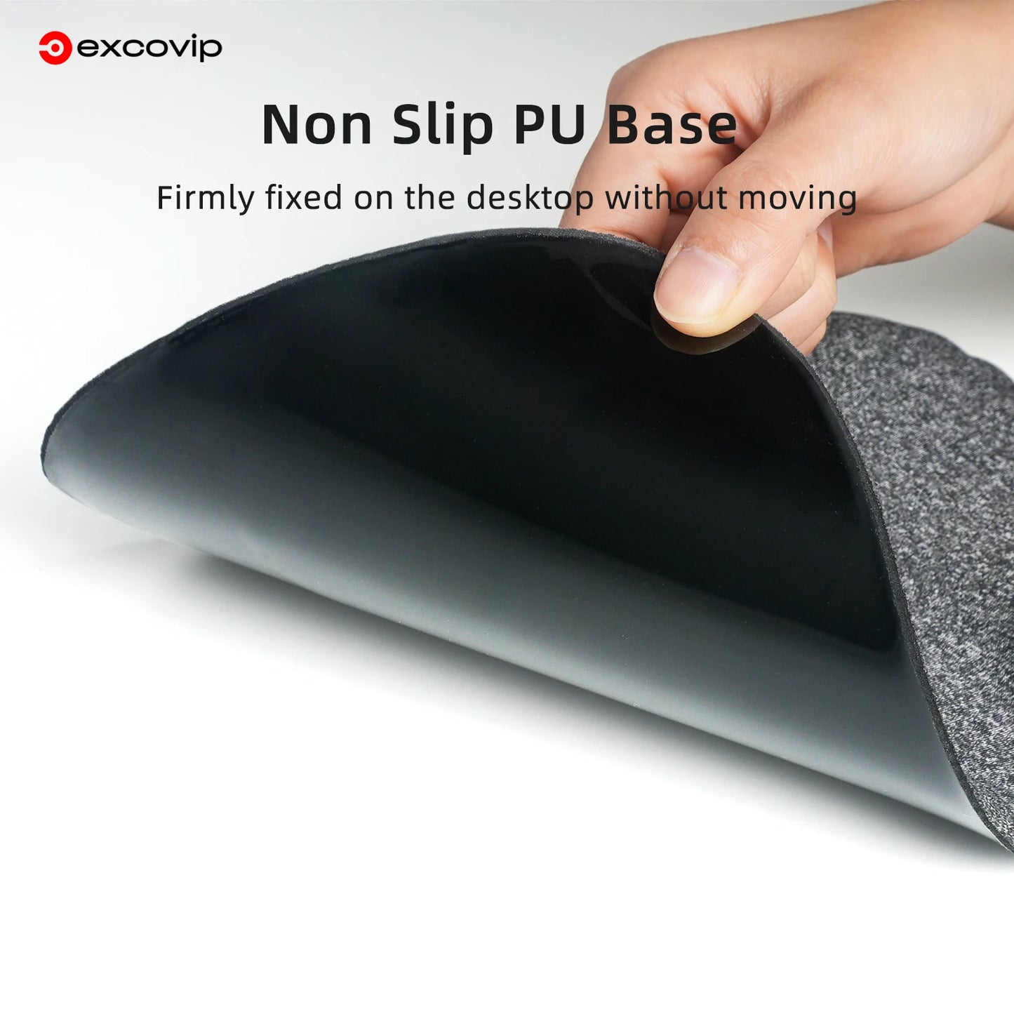 EXCO Silicone Wrist Rest Mouse Pad Large Non-Slip PU Base Ergonomic Support Mousepad for Office Pain Relief Laptop Computer Home