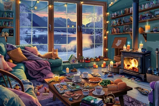 Paper Adult Jigsaw Puzzle 1000 Pieces Puzzle Toys Landscape Animation Puzzle Decorative Painting Exercise Brain Thinking