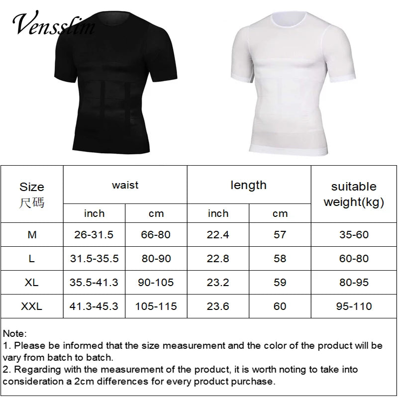 White Body Shaper Compression Shirt Slimming Undershirt Waist Trainer Shapewear