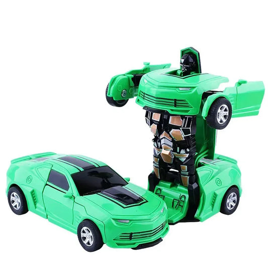 Shape-shifting AutoRobot Car Toy inertial impact one-button puzzle collision M11