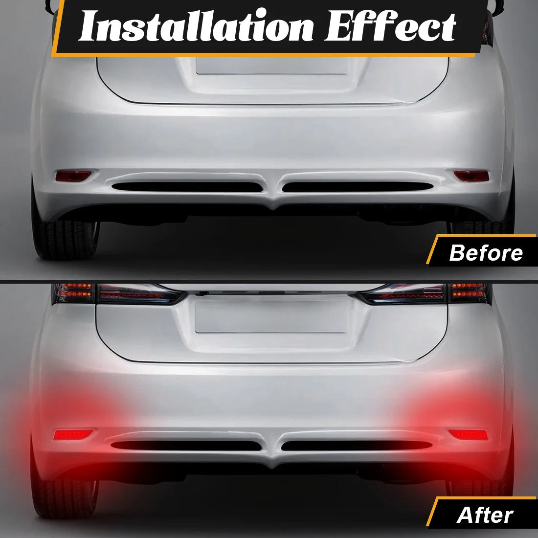 For Toyota Corolla 2011 2012 2013 For Lexus CT200h Car Rear Bumper Reflector Light Sequential Turn Signal Brake Driving Lamp 12V