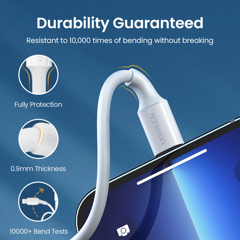 MFi USB to Lightning Cable for iPhone 14 13 12 Pro Max 2.4A Fast Charging apple