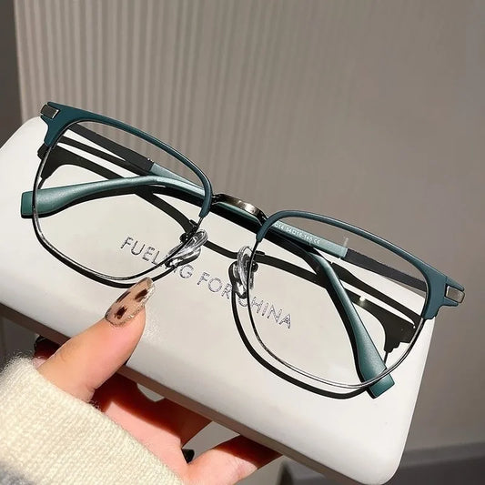 Women Anti Blue Light Glasses Men Vintage Computer Men Eyeglasses Optical Glass Plain Frame Gaming Spectacles Eyewear for Men
