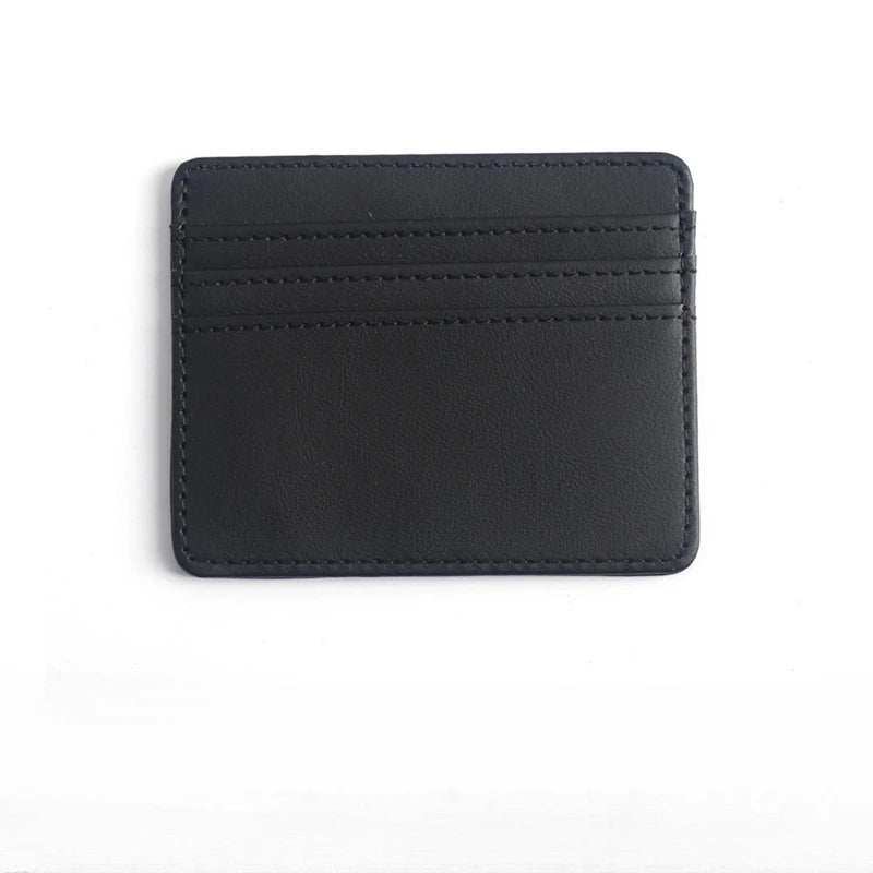Color PU Leather SlimID Credit Card Holder Case Multi Slot Wallet for Men Women