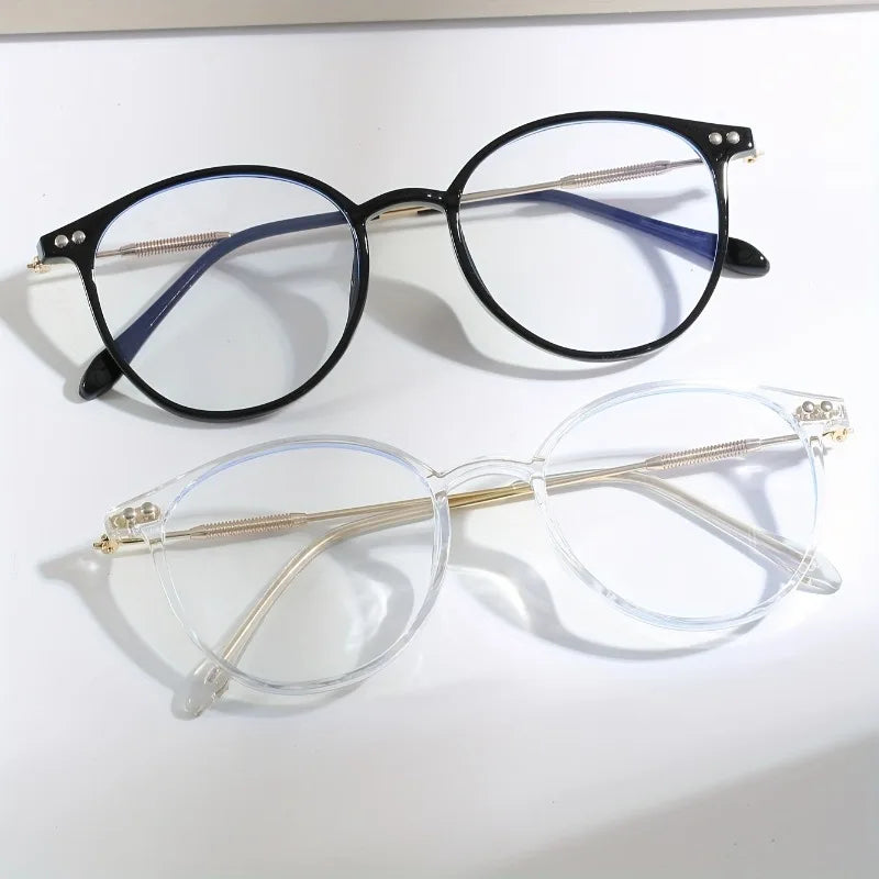 2PCS Fashion Reading Glasses Women Men Anti Blue Light Full Frame Presbyopic Glasses With Grade Eyeglasses