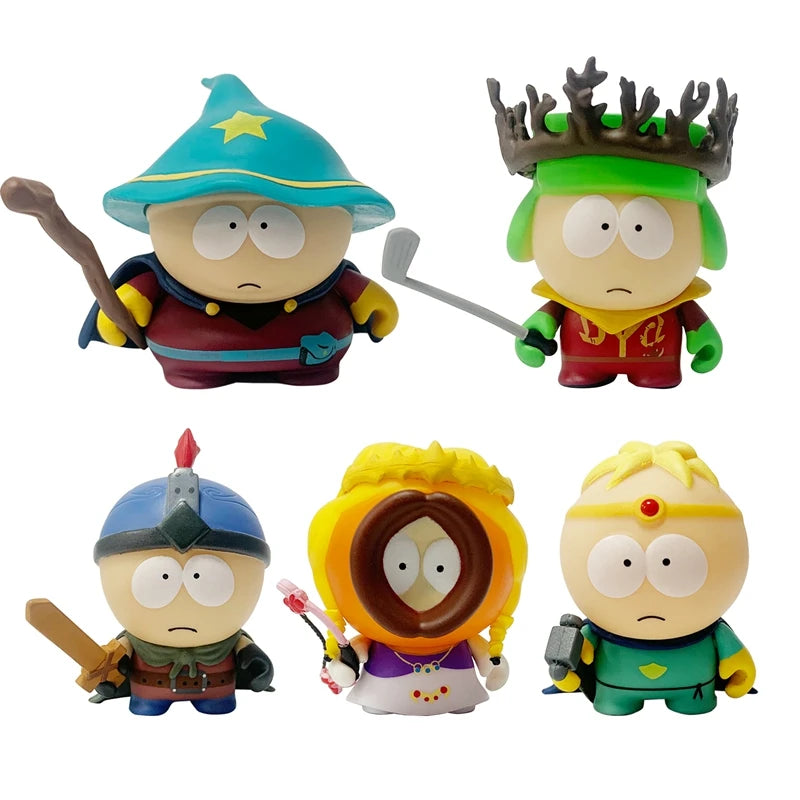 5Pcs/Set South Park Anime Figure The Stick of Truth Kenny McCormick Stan Marsh