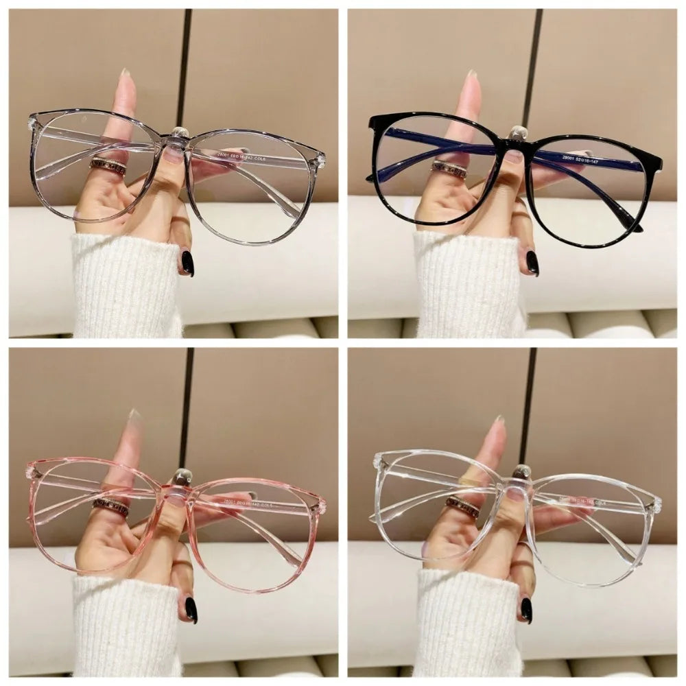 4 PCS Anti Blue Light Blocking Glasses Clear Anti Radiation Glasses Replaceable Lens for Women/Men