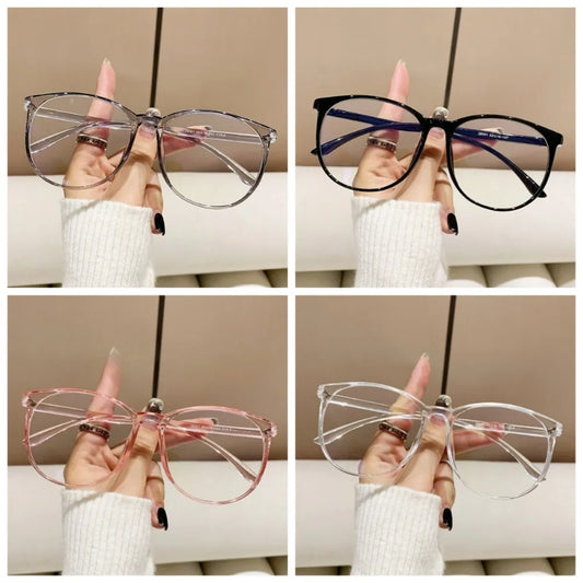 4 PCS Anti Blue Light Blocking Glasses Clear Anti Radiation Glasses Replaceable Lens for Women/Men