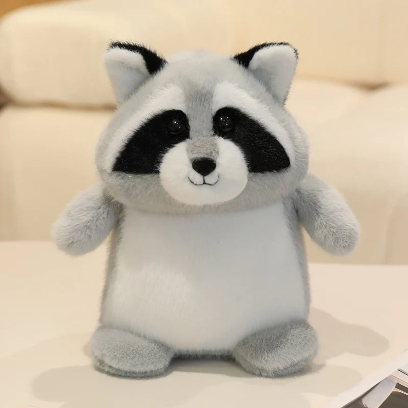 22CM Kawaii Cartoon Forest Animal Koala Hippopotamus Monkey Stuffed Animal Plush Toy Children's Raccoon Fox Handmade Doll Gift
