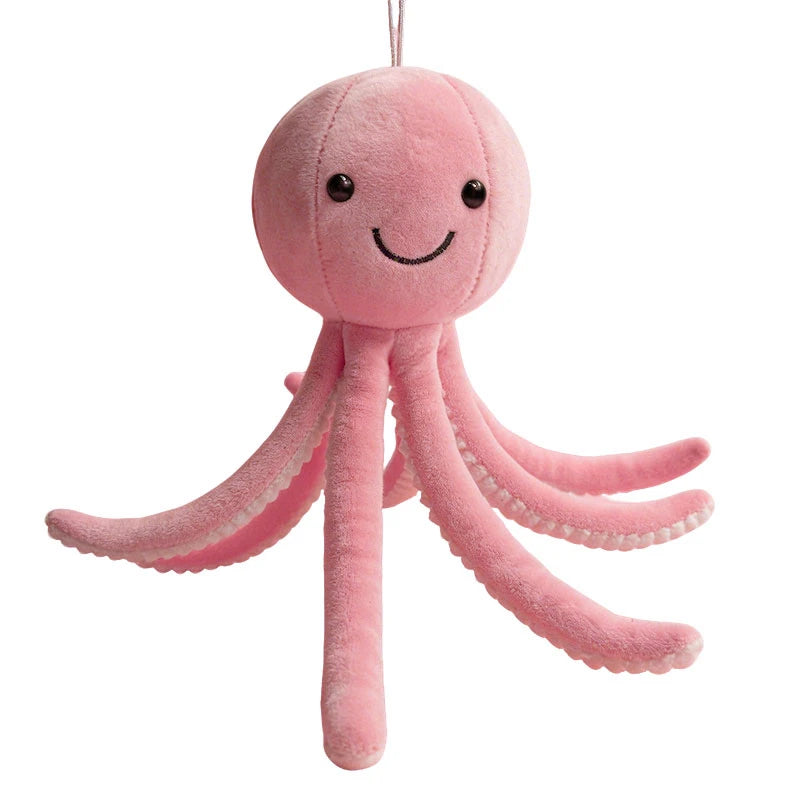 30cm Stars Octopus Plush Toy Stuffed Aquatic Cartoon Animal Doll Smiling Face Plushie Appeasing   Birthday Gift