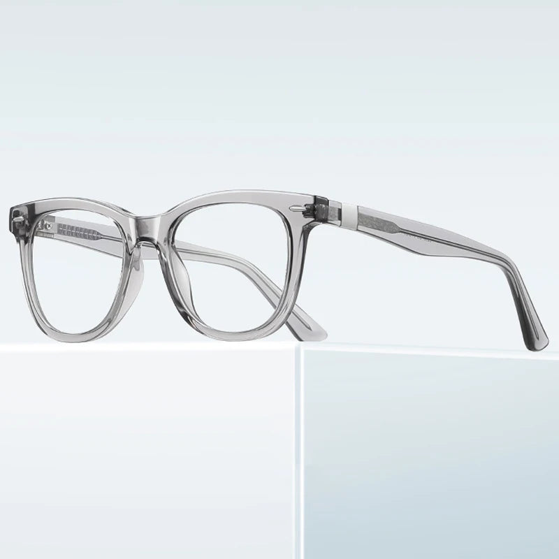 JNPCXI TR90 Anti-Blue Light Glasses Frame Retro Rivets Spring Hinge Computer Eyeglasses UV400