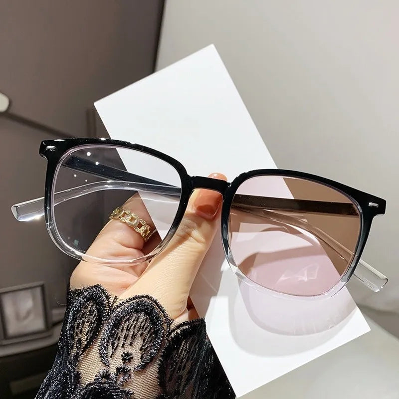 Fashion Photochromic Anti Radiation Eyeglasses for Women/Men Anti Blue Light Computer Glasses