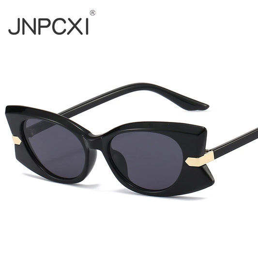 JNPCXI New High Quality Sun Glasses Travel Butterfly Frame Decoration Shades UV400 Punk Retro Sunglasses Eyeglasses for Women