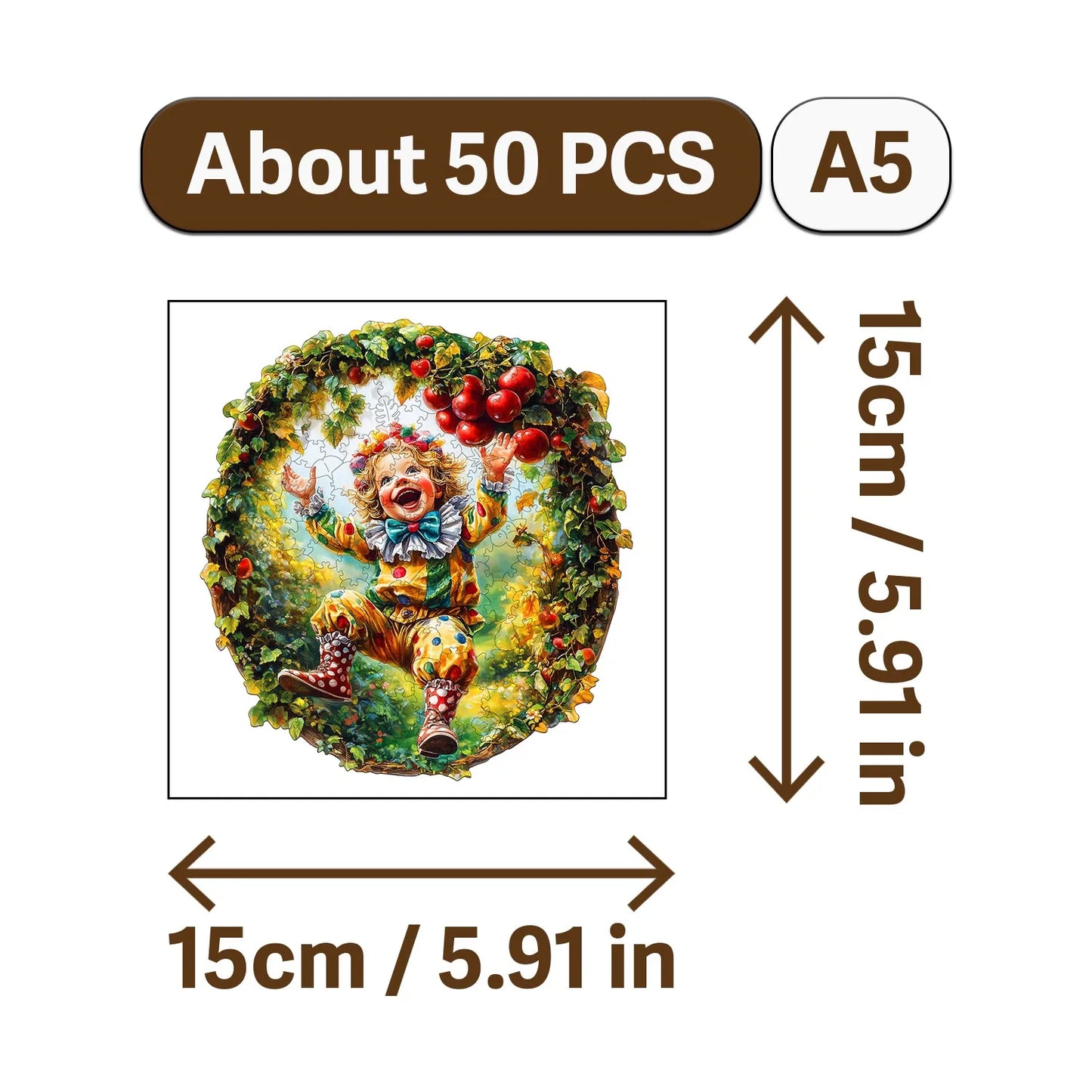 Children and The Queen Wooden Jigsaw Puzzle Wood Home Decor Painting Christmas and Halloween Gift Toy for Teen and Kid