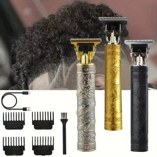 High-Power Electric Clippers Designed for Barbershops, Ideal for Shaving And Trimming with USB Charging.