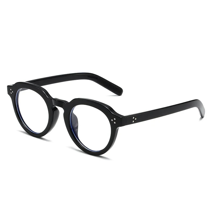 JNPCXI Oval Sunglasses Women Fashion Clear Black Orange Shades Retro Rivets Men Punk Trending Sun Glasses UV400