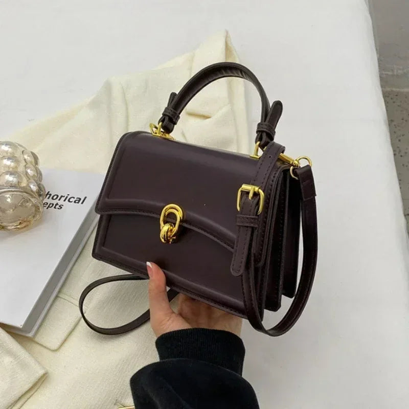 New Small PU Leather Crossbody Bags for Women 2026 Simple Totes Shoulder Bag Lady Luxury Brand Designer Handbags and Purses