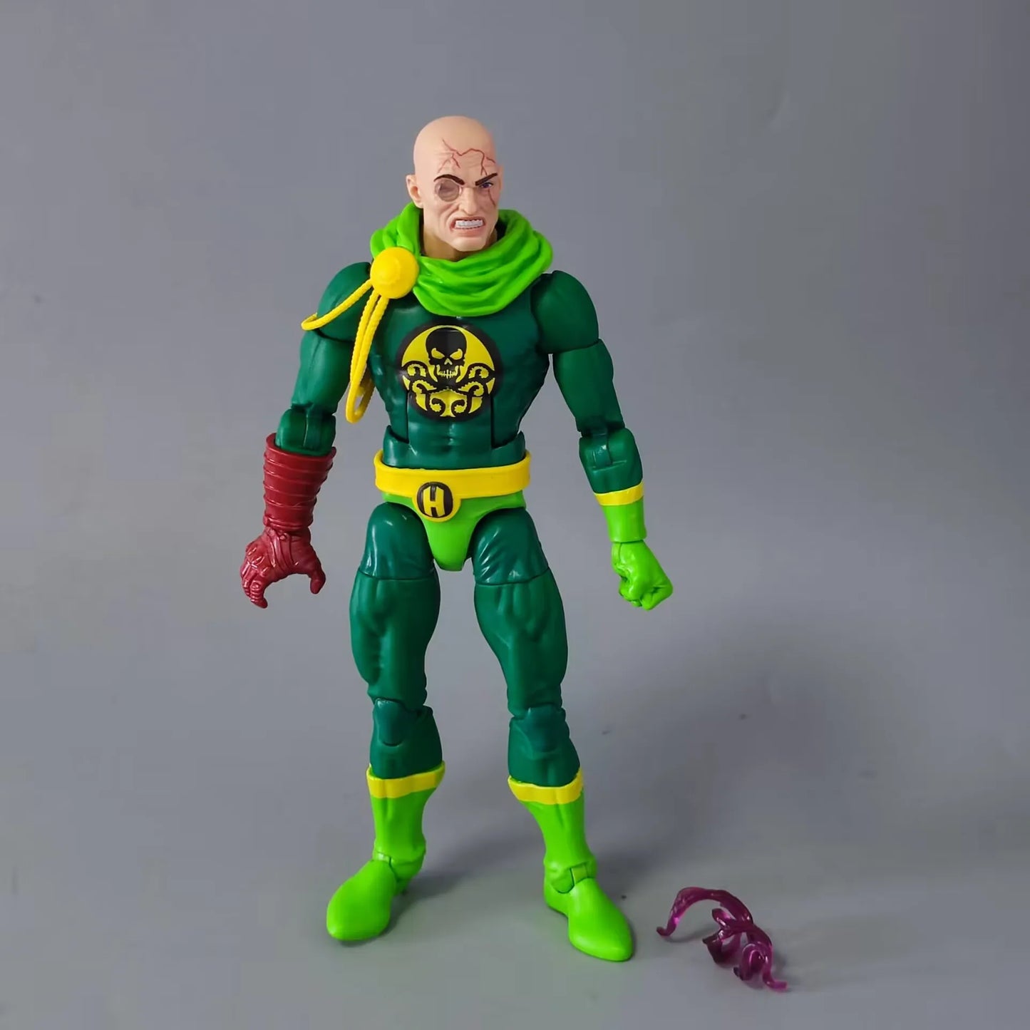 Marvel Legends Extremis Iron Man Orb Molecule Ultimate Captain America Baron Von Strucker Puff Adder BAF Wave 6" Action Figure