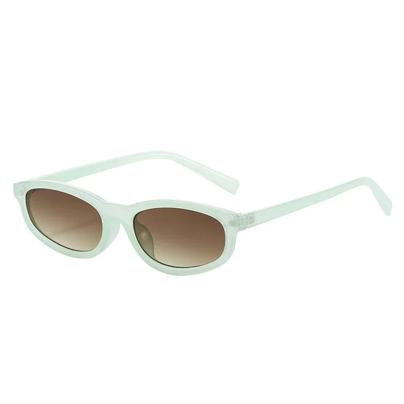 JNPCXI New Fashion Small Cat Eye Women Sunglasses Retro Leopard Tea Shades UV400 Men Trending Sun Glasses