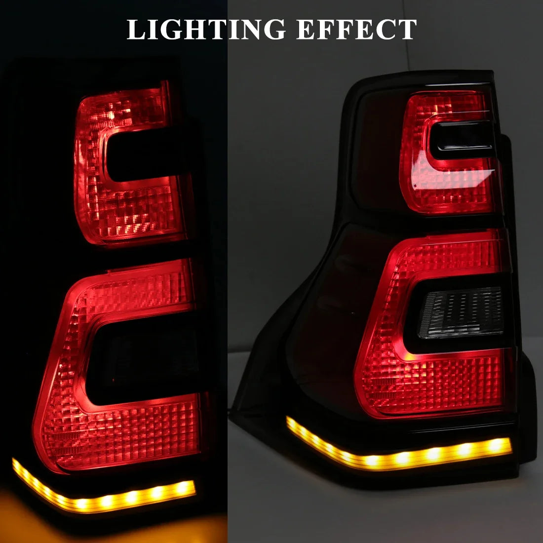 For Toyota Land Cruiser Prado FJ150 LC150 GRJ150 2018 2019 2020 LED Tail Lamps Rear Driving Turn Signal Brake Lights Taillights