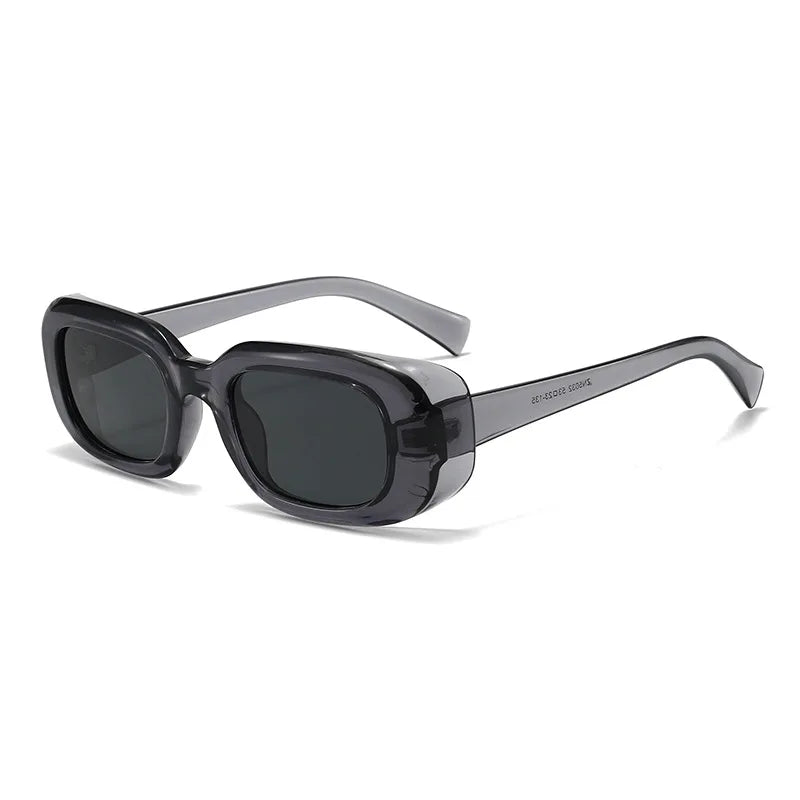 JNPCXI Fashion Square Sunglasses Women Shades UV400 Retro Leopard Tea Men Trending Sun Glasses