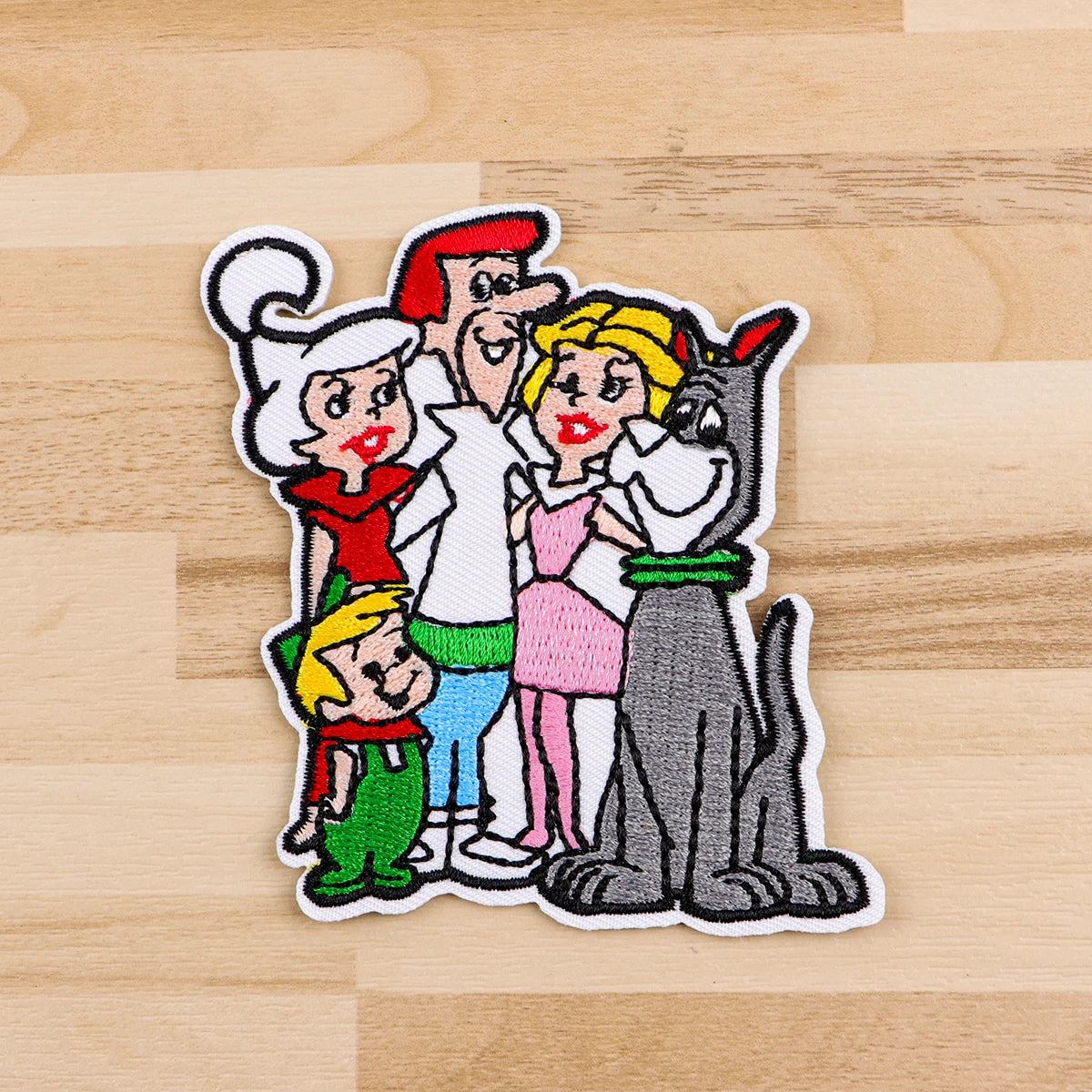 Cartoon Family Iron On Patch Clothes Patch For Clothing Dog Embroidered Patch Garment Apparel Accessories Sewing Stickers