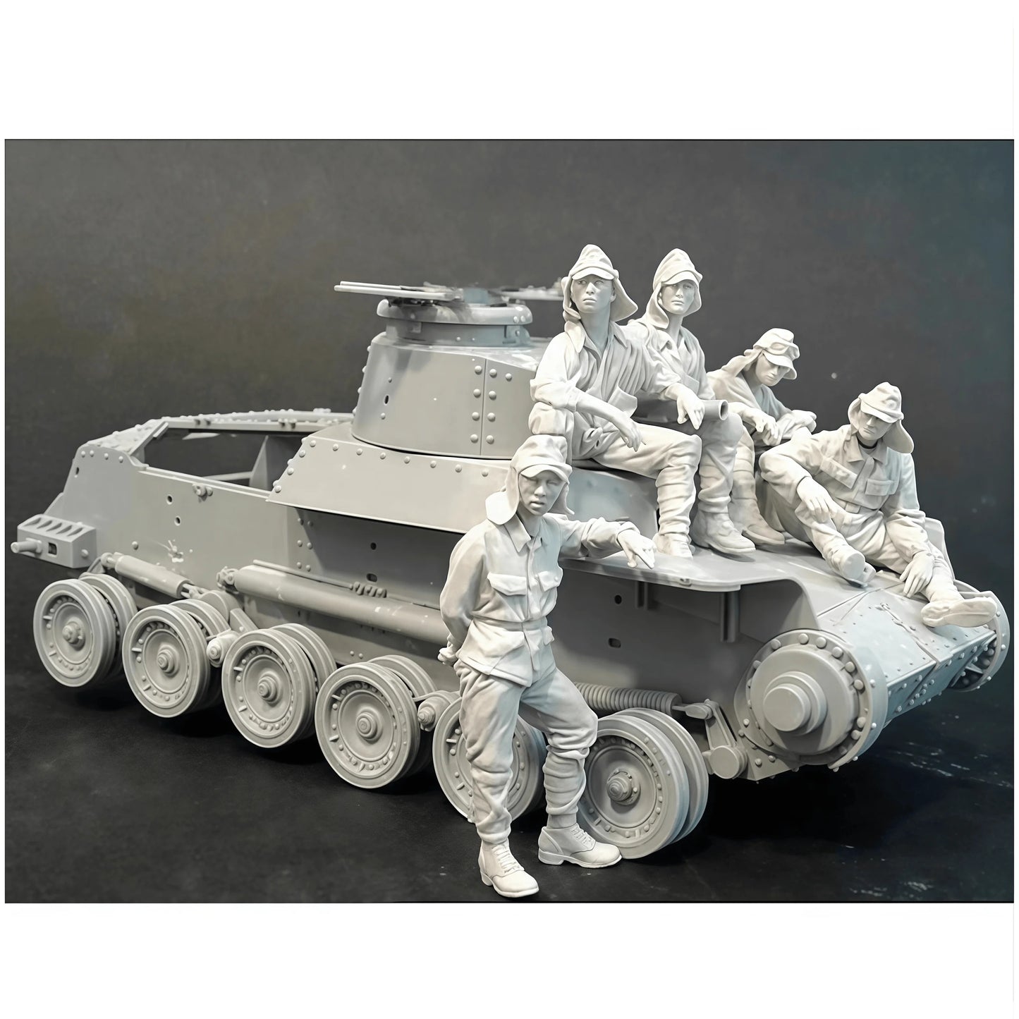 1: 35 Resin Model Kit GK, Tank Armored Unit, Unpainted, Needs To Be Assembled