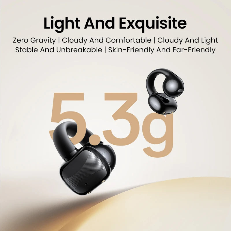 Open Ear Clip Wireless Earbuds Bluetooth Sports Earphones Headphones in Mic with Earhooks & Ear Hook