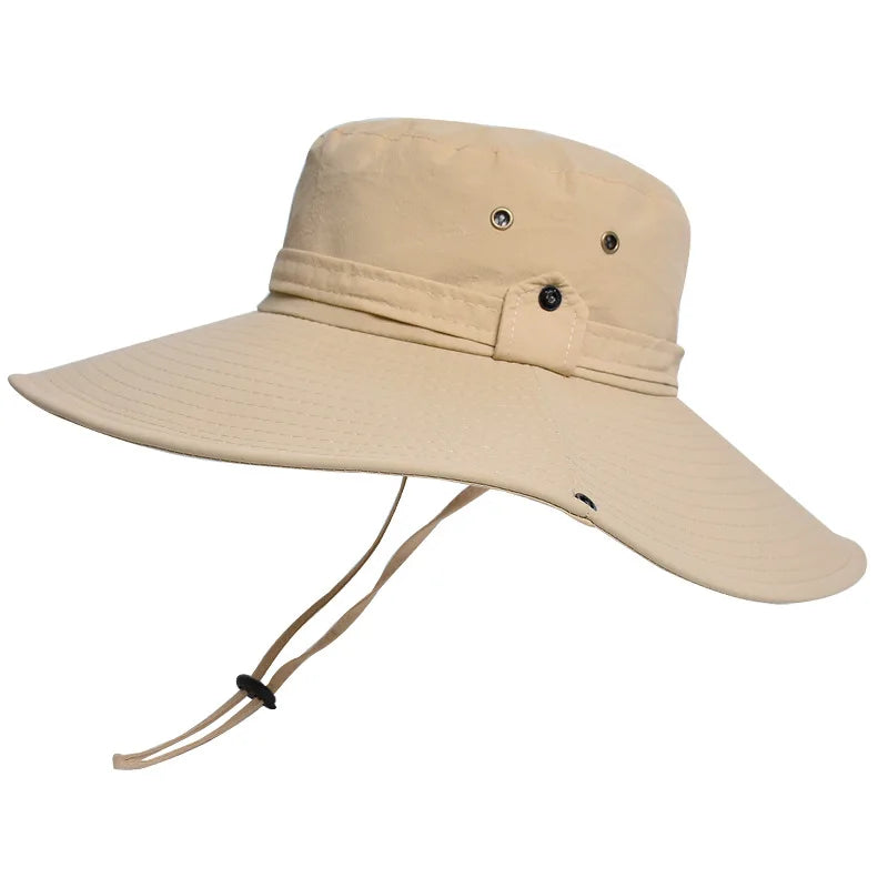 Xinbaoguan 100% Nylon 9206 European and American Summer Outdoor Sunshade Extra Large Eaf Fisherman Hat Men's Mountaineering Hat