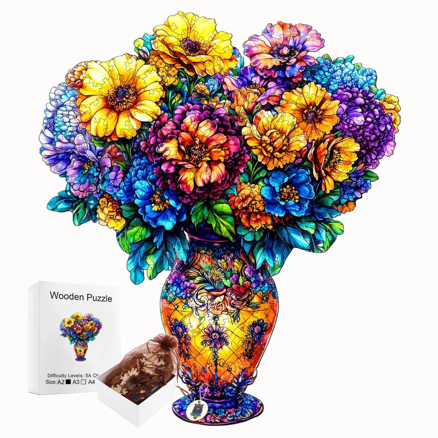 Marvellous Wooden Puzzle Unique Style Wooden Decor Christmas and Halloween Gift Toy for Teen and Kid
