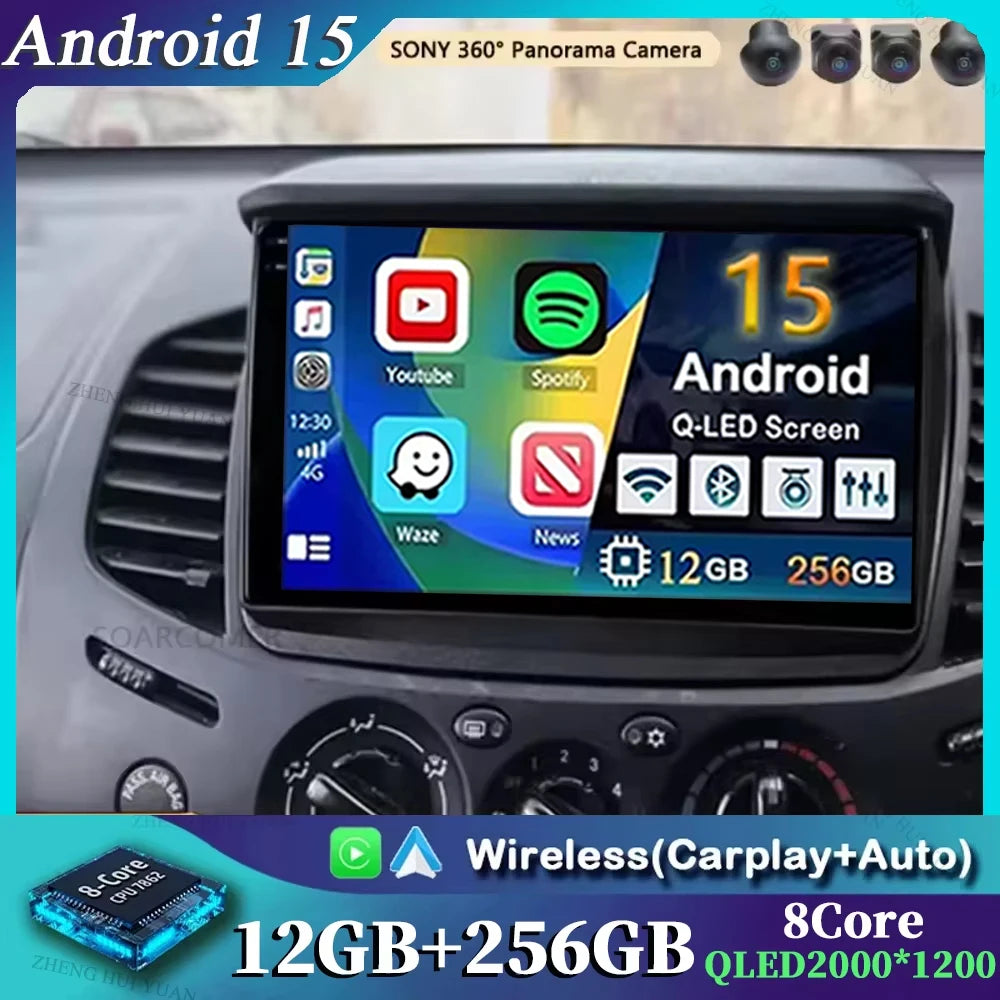 Android 15 For Mitsubishi Pajero Sport 2 2008 - 2017 L200 Triton 2006 - 2014 Android Car Radio Multimedia Video Player stereo BT