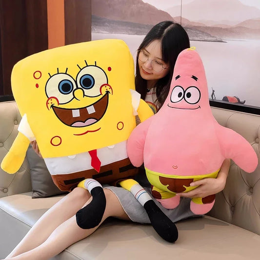 Big Size Cute SpongeBob Patrick Star Cushion Very Soft Hug Cartoon Anime Pillow
