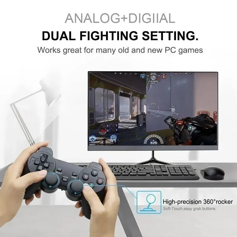 1PC/2 PCS 2.4Ghz Wireless Gamepad for Game Controller USB Joystick, PC Android
