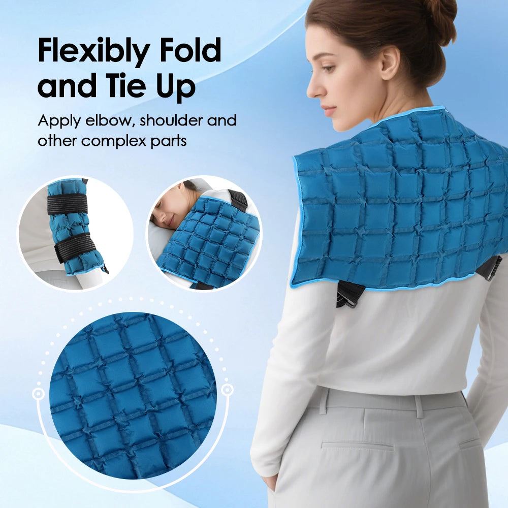 Reusable Ice Pack Wrap For Muscle Relax Hot Cold Gel Pack Cooling Knee Leg Back Ice Pack Wrap Local Stock