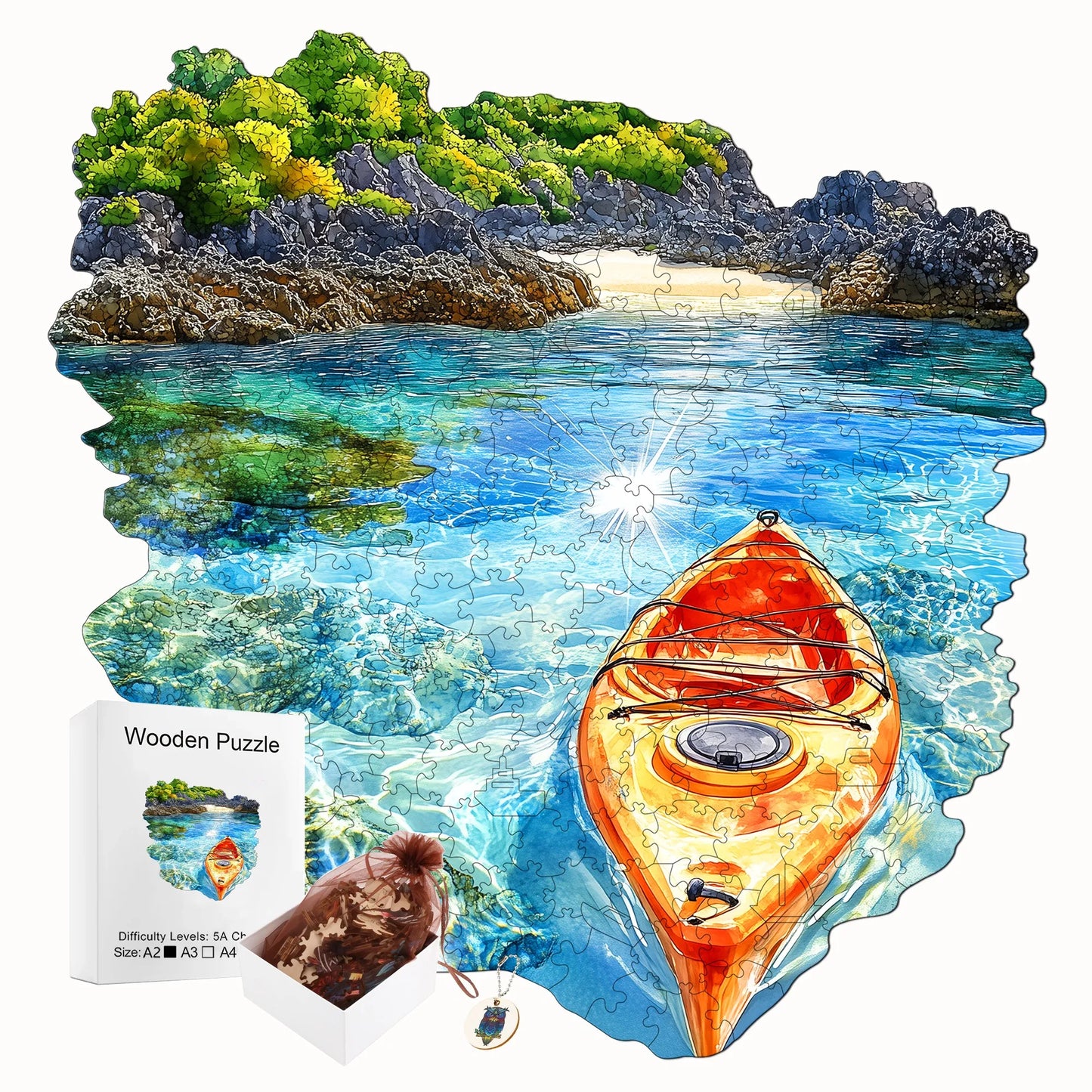 Forests and Lakes Wooden Jigsaw Puzzle Beautiful Wooden Decor Christmas and Halloween Gift Toy For Teen And Kid
