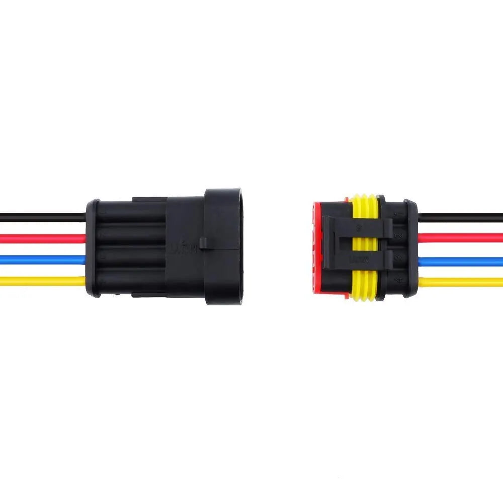 1/2pcs 16 AWG Waterproof Wire Connectors Automotive Electrical Connectors Quick Disconnect Wire Connectors 2/3/4 Pin